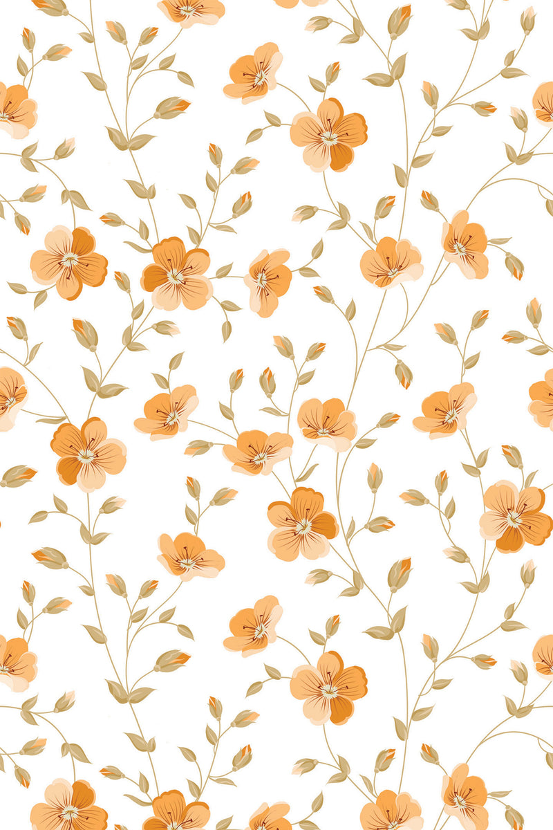 11382 Hidden beauty orange wallpaper wallpapers