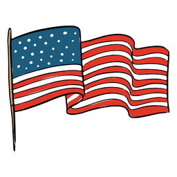 american flag clipart