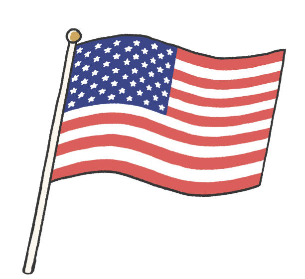 american flag clipart