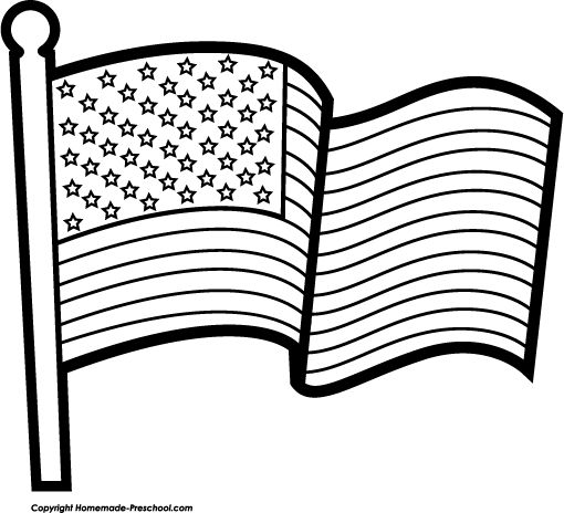 american flag clipart
