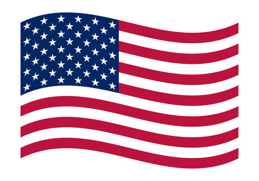 american flag clipart