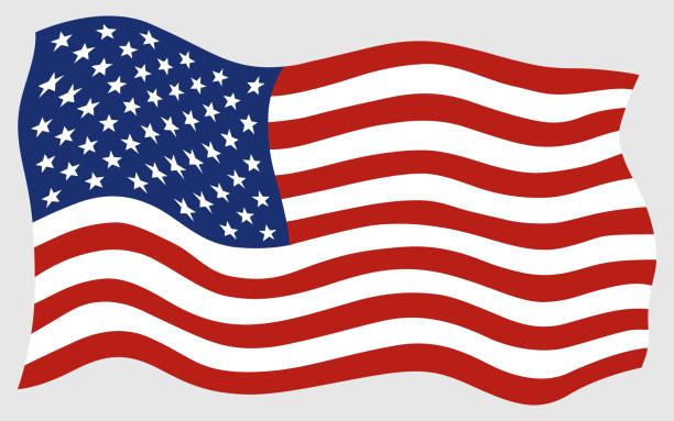 american flag clipart