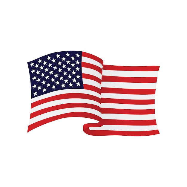 american flag clipart