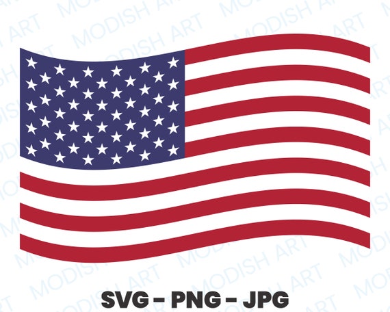 american flag clipart
